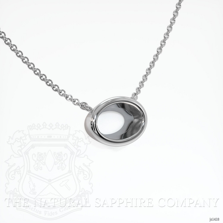 18K White Gold Vedic Necklace Setting