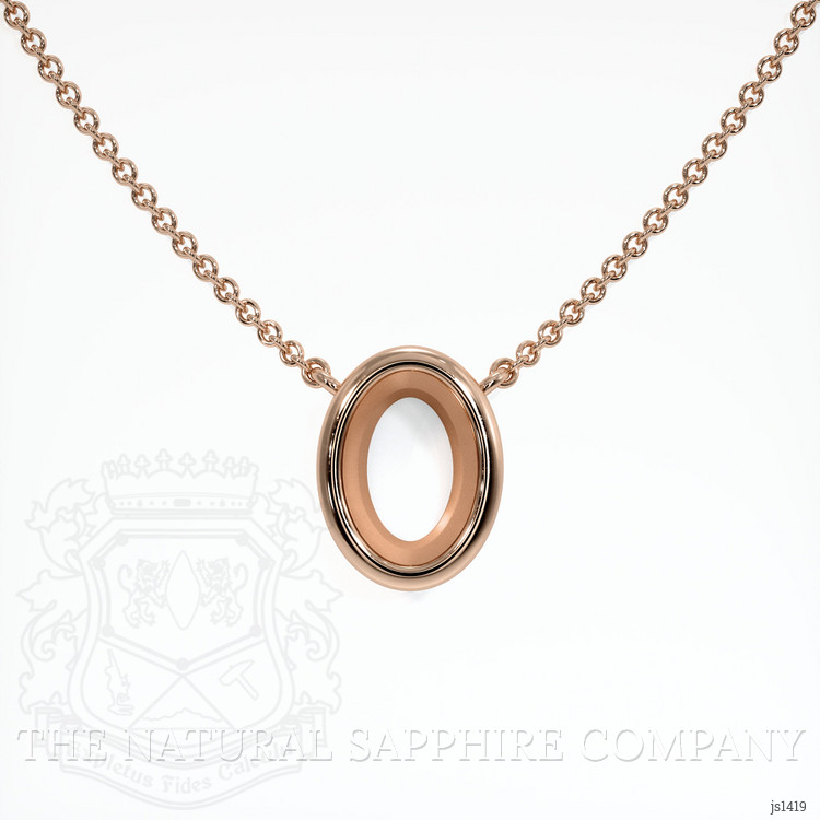 14K Rose Gold Vedic Necklace Setting
