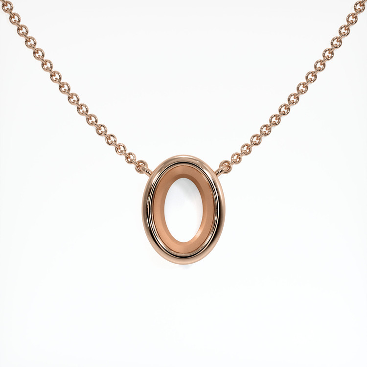 14K Rose Gold Vedic Necklace Setting