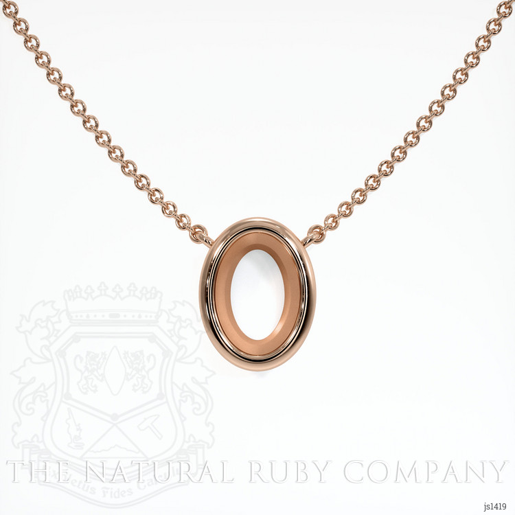 14K Rose Gold Vedic Necklace Setting