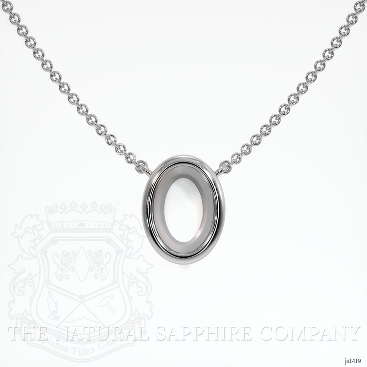10K White Gold Vedic Necklace Setting