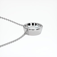 14K White Gold Vedic Necklace Setting Image