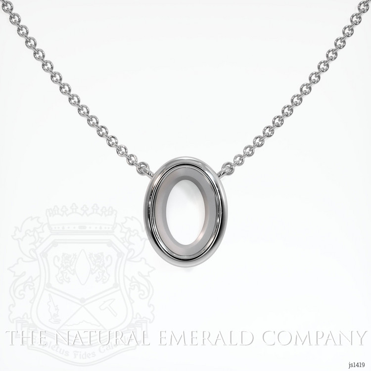 18K White Gold Vedic Necklace Setting