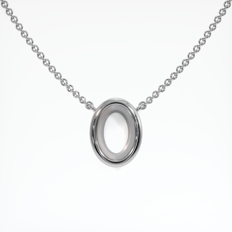 18K White Gold Vedic Necklace Setting