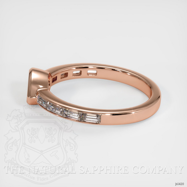 14K Rose Gold Accent Stones Ring Setting