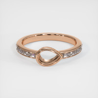 18K Rose Gold Accent Stones Ring Setting Image