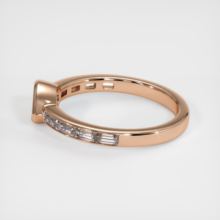 18K Rose Gold Accent Stones Ring Setting