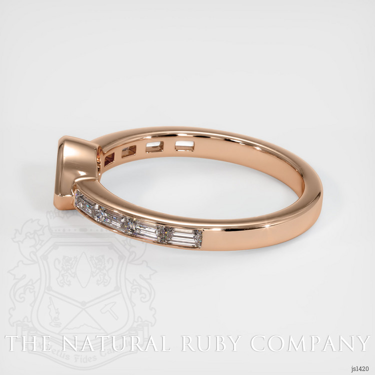 18K Rose Gold Accent Stones Ring Setting