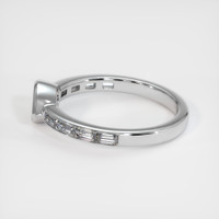 10K White Gold Accent Stones Ring Setting Image