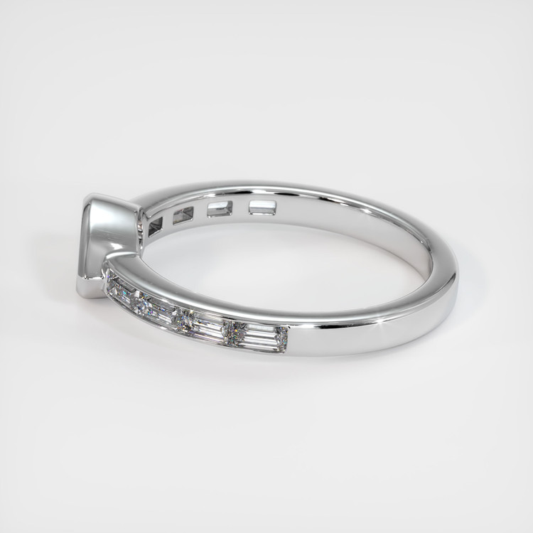 14K White Gold Accent Stones Ring Setting