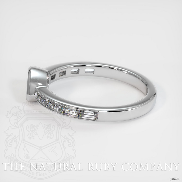 18K White Gold Accent Stones Ring Setting