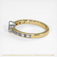 14K White & Yellow Accent Stones Ring Setting Image