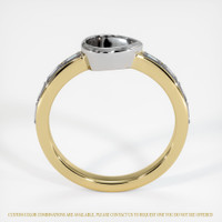 14K White & Yellow Accent Stones Ring Setting Image