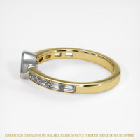 18K White & Yellow Accent Stones Ring Setting Image