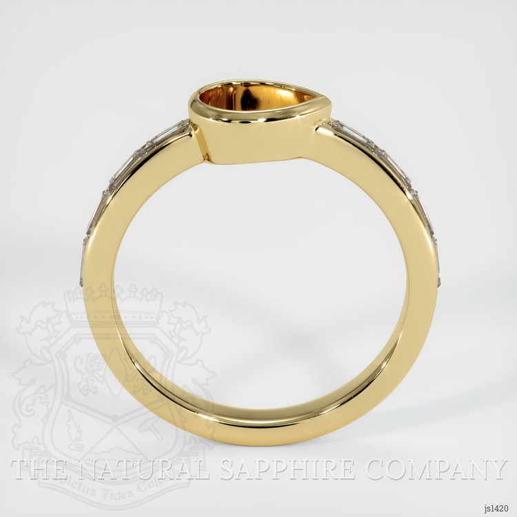 10K Yellow Gold Accent Stones Ring Setting