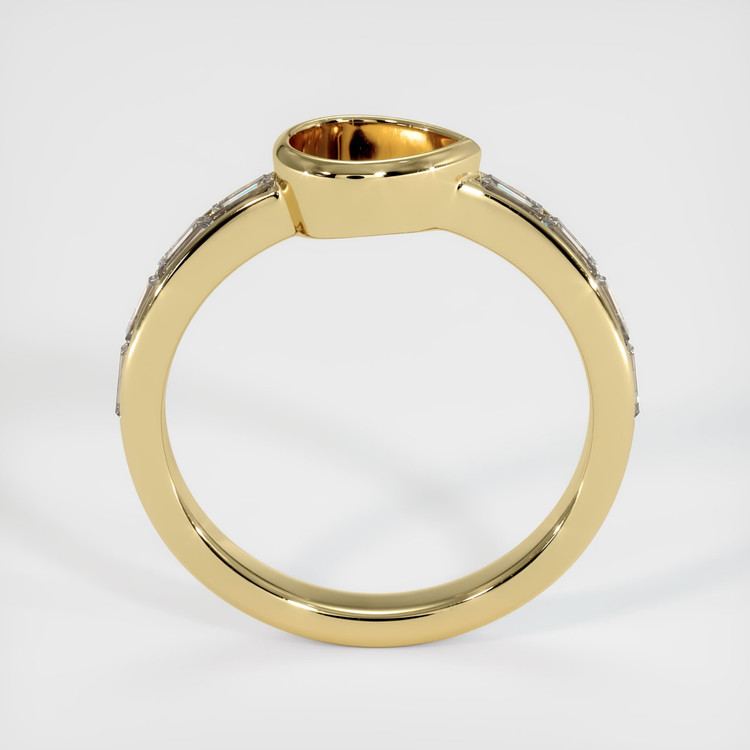 10K Yellow Gold Accent Stones Ring Setting