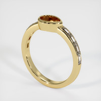 14K Yellow Gold Accent Stones Ring Setting Video