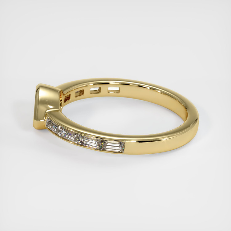 14K Yellow Gold Accent Stones Ring Setting