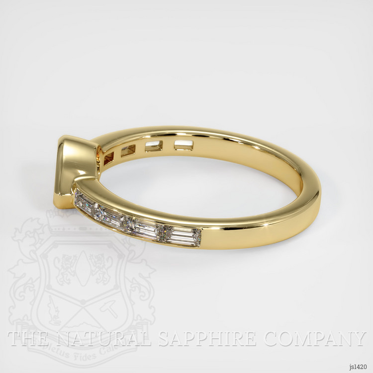 14K Yellow Gold Accent Stones Ring Setting