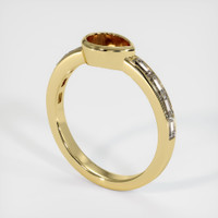 18K Yellow Gold Accent Stones Ring Setting Video