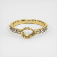 18K Yellow Gold Accent Stones Ring Setting Image