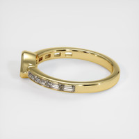 18K Yellow Gold Accent Stones Ring Setting Image