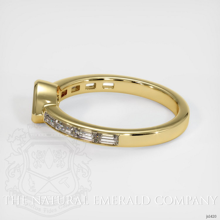 18K Yellow Gold Accent Stones Ring Setting