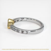 14K Yellow & White Accent Stones Ring Setting Image