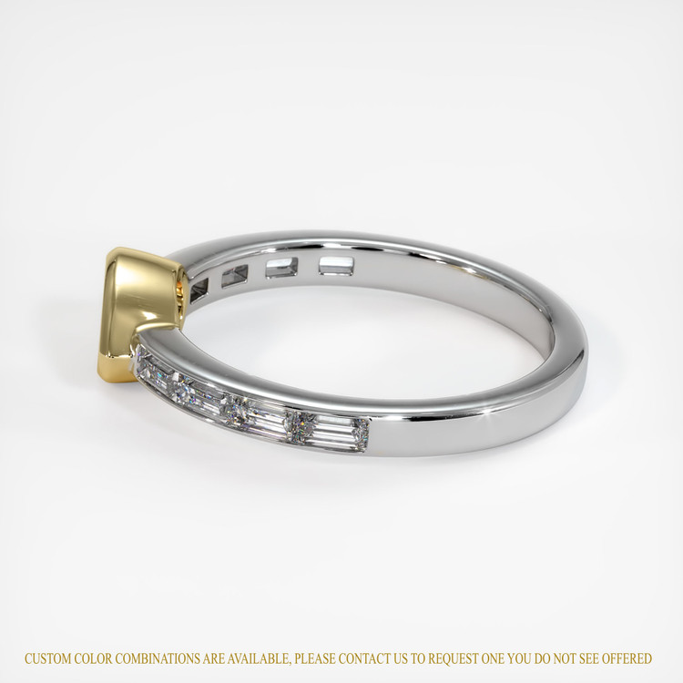 14K Yellow & White Accent Stones Ring Setting