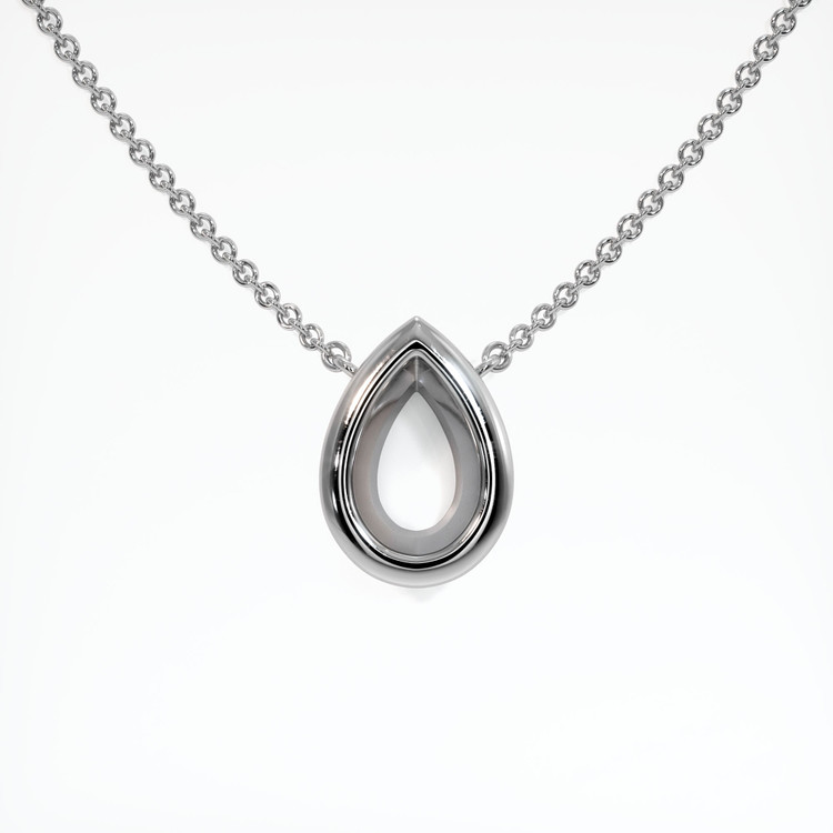 14K White Gold Vedic Necklace Setting