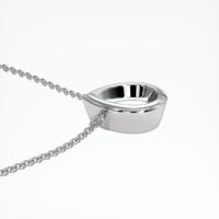 14K White Gold Vedic Necklace Setting Image