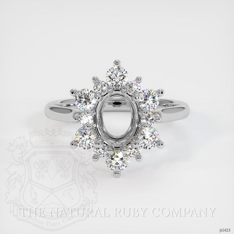 Silver Halo Ring Setting