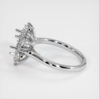 14K White Gold Halo Ring Setting Image