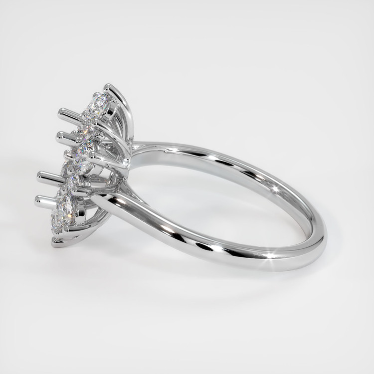 18K White Gold Halo Ring Setting