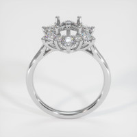 18K White Gold Halo Ring Setting Image