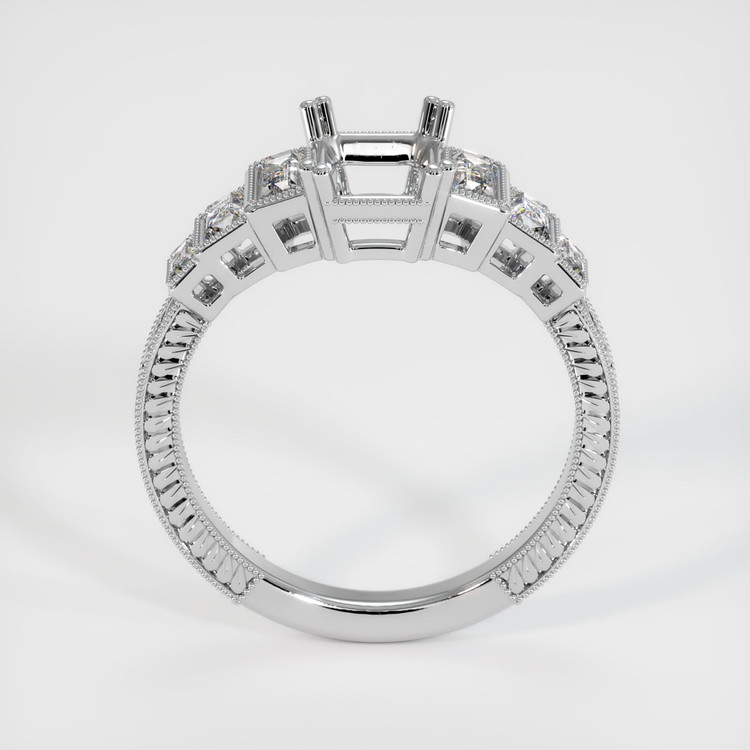 Platinum 950 Antique Style Ring Setting