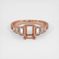 14K Rose Gold Antique Style Ring Setting Image