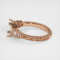 18K Rose Gold Antique Style Ring Setting Image