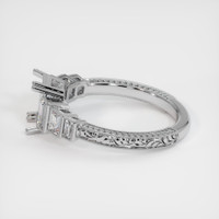 18K White Gold Antique Style Ring Setting Image