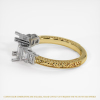18K White & Yellow Antique Style Ring Setting Image