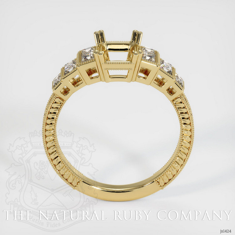 14K Yellow Gold Antique Style Ring Setting