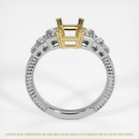 14K Yellow & White Antique Style Ring Setting Image