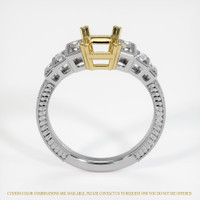18K Yellow & White Antique Style Ring Setting Image