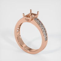 14K Rose Gold Accent Stones Ring Setting Video