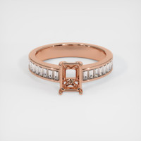 14K Rose Gold Accent Stones Ring Setting Image