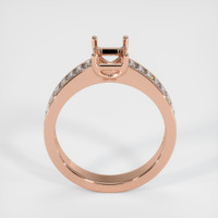 14K Rose Gold Accent Stones Ring Setting Image