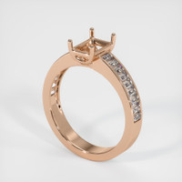 18K Rose Gold Accent Stones Ring Setting Video