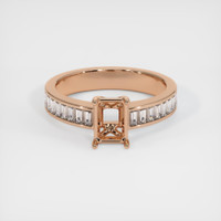 18K Rose Gold Accent Stones Ring Setting Image
