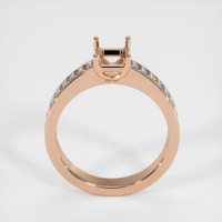18K Rose Gold Accent Stones Ring Setting Image
