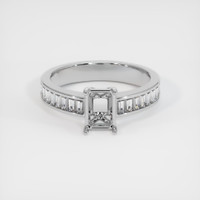 10K White Gold Accent Stones Ring Setting Image